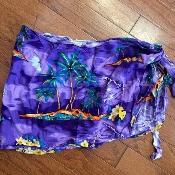 Women's Girls Koko Knot Jamaican Mini Skirt - Wrap Bikini Coverup SIze Small - Picture 2 of 4